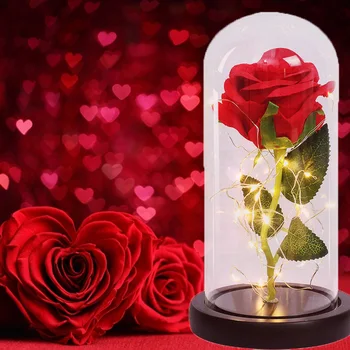 Dorp Beauty And The Beast Rose In Glass Dome With Night Light Home Deco Wedding Valentine Day Christmas Special Romantic Gift
Dorp Beauty And The Beast Rose In Glass Dome With Night Light Home Deco Wedding Valentine Day Christmas Special Romantic Gift