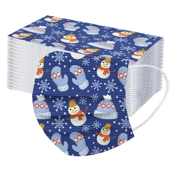 50PC Children's Christmas Printing Disposable Mask 3-layer filtration Safety Non-woven Face Mask Warm Mask Mascarillas masques
50PC Children's Christmas Printing Disposable Mask 3-layer filtration Safety Non-woven Face Mask Warm Mask Mascarillas masques