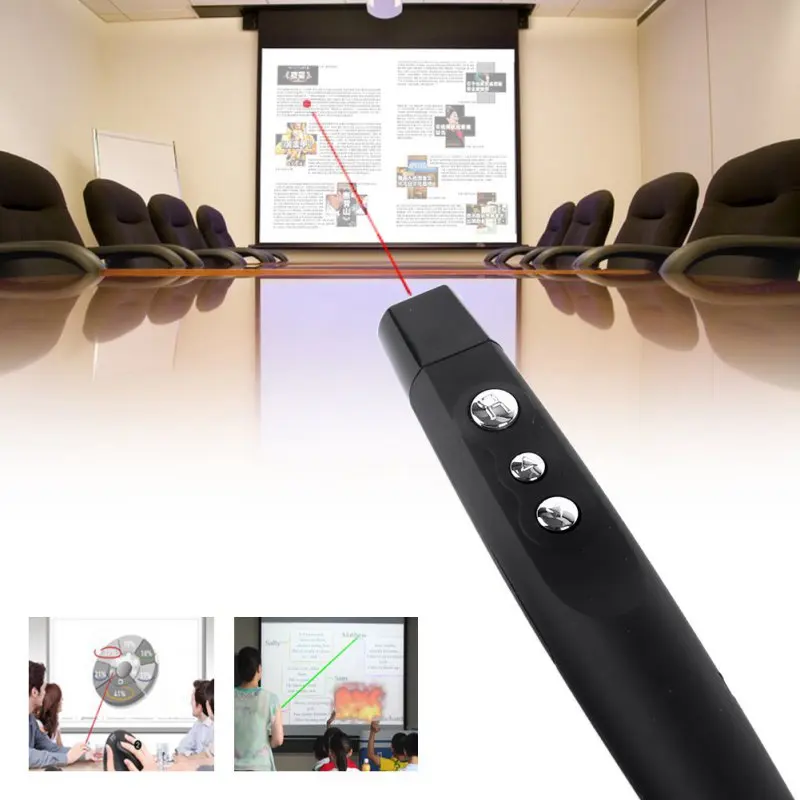 Wireless USB PPT Presenter PowerPoint Remote Control Presentation Pointer Black hot
Wireless USB PPT Presenter PowerPoint Remote Control Presentation Pointer Black hot