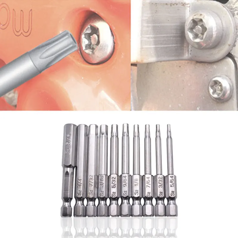 20pcs Magnetic Hexagon Screwdriver Bits Set 1/4" Hex Shank Screw Drivers Bit Set for Power Tools 5/64 3/32 7/64 1/8 9/64 5/32
20pcs Magnetic Hexagon Screwdriver Bits Set 1/4" Hex Shank Screw Drivers Bit Set for Power Tools 5/64 3/32 7/64 1/8 9/64 5/32