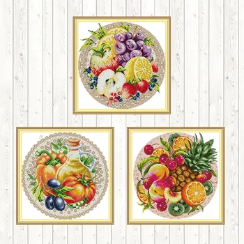 Fruit Disc DIY Crafts Needlework Embroidery Patterns 14ct 11ct Count Print Canvas Embroidery Kit Cross Stitch Package Home Decor
Fruit Disc DIY Crafts Needlework Embroidery Patterns 14ct 11ct Count Print Canvas Embroidery Kit Cross Stitch Package Home Decor