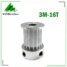 3M 16 Teeth Synchronous Timing Pulley Bore 4/5/6/6.35/7/8mm for Width 10mm 15mm 3M belt HTD3M pulley gear 16Teeth 16T
3M 16 Teeth Synchronous Timing Pulley Bore 4/5/6/6.35/7/8mm for Width 10mm 15mm 3M belt HTD3M pulley gear 16Teeth 16T