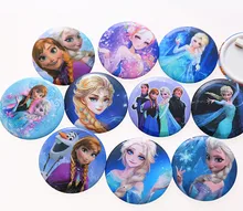 4.5cm Disney congelé Badge encourager enfants jouet dessin animé broche acrylique broche broches pour sacs à dos sac à dos broches en plastique broche sur(China)