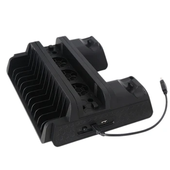 TP4-882 Radiator Built-in Fans Multifunctional Vertical Cooling Bracket with USB Charger for PS4 / PS4 Slim
TP4-882 Radiator Built-in Fans Multifunctional Vertical Cooling Bracket with USB Charger for PS4 / PS4 Slim