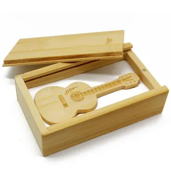 Creative Bamboo Wood Flash Drive Guitar Shaped USB2.0 Pen Drive Mini Portable Memory Stick with Drawer Box for Laptops PC
Creative Bamboo Wood Flash Drive Guitar Shaped USB2.0 Pen Drive Mini Portable Memory Stick with Drawer Box for Laptops PC