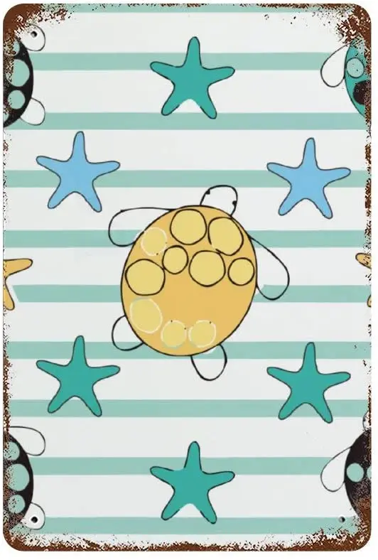 NoBrands Vintage Retro Metal Tin Sign Wall Decor Art Abstract Art Little Turtle Sea Turtl Starfish Marine Life Home Decor
NoBrands Vintage Retro Metal Tin Sign Wall Decor Art Abstract Art Little Turtle Sea Turtl Starfish Marine Life Home Decor