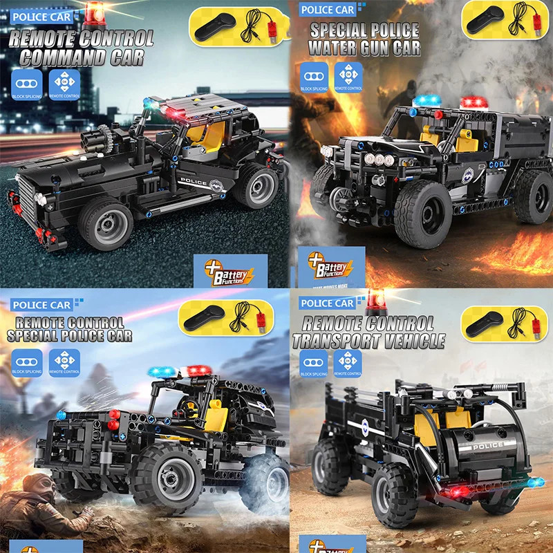 Legoing Technic Car SWAT Team Figures City Police Vehicles Electric Motor Remote Control Truck Set Building Blocks Children Toys
Legoing Technic Car SWAT Team Figures City Police Vehicles Electric Motor Remote Control Truck Set Building Blocks Children Toys