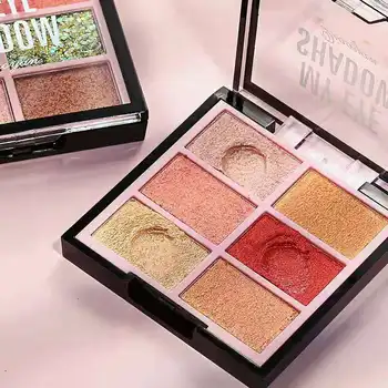 GUICAMI Six-color Domestic Make-up Eyeshadow palette Super Shimmer Glitter Mashed Potatoes Pearlescent Eyeshadow
GUICAMI Six-color Domestic Make-up Eyeshadow palette Super Shimmer Glitter Mashed Potatoes Pearlescent Eyeshadow