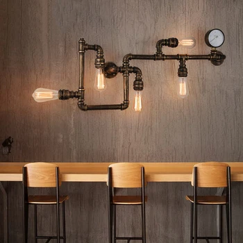 Modern Nordic Industrial Light Water Pipe Wall Lamps Remote Control Wall Light for Foyer Bar Coffee Dining room Home Decor
Modern Nordic Industrial Light Water Pipe Wall Lamps Remote Control Wall Light for Foyer Bar Coffee Dining room Home Decor