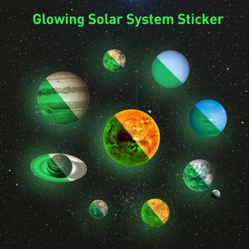 10 Pcs Planet DIY Wall Sticker PVC Glow In The Dark Solar System Wall Sticker Decal Kids Room Decor Mural Moth-proofing
10 Pcs Planet DIY Wall Sticker PVC Glow In The Dark Solar System Wall Sticker Decal Kids Room Decor Mural Moth-proofing