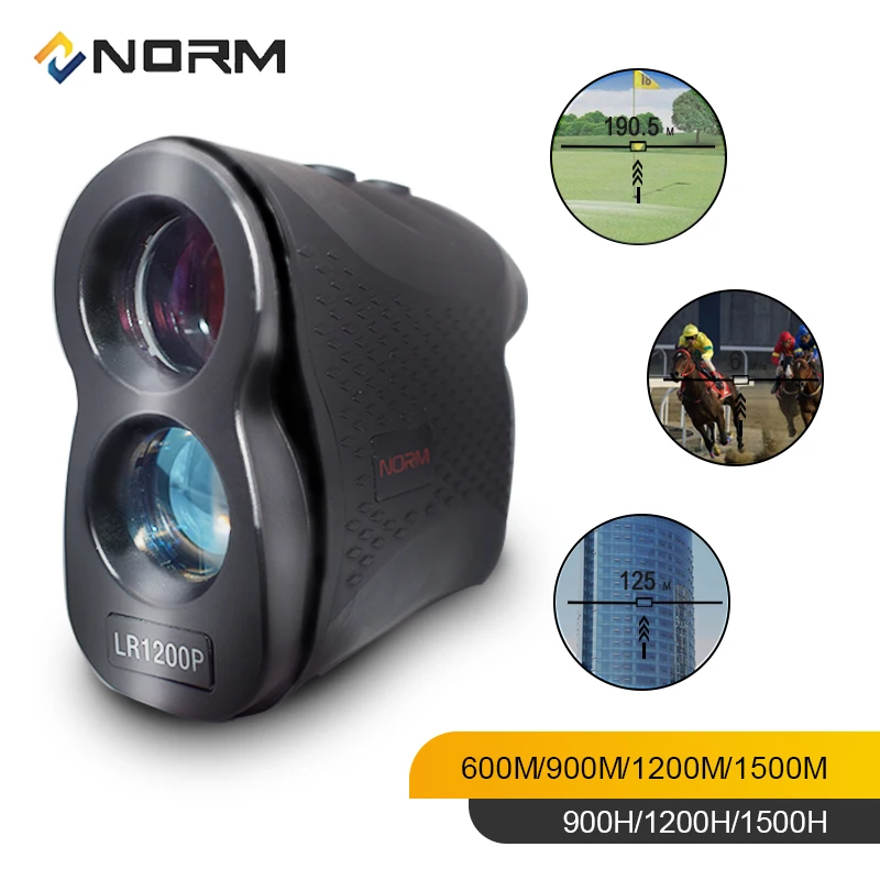 

NORM Laser Rangefinder 600M 900M 1200M 1500M Laser Distance Meter for Golf Sport, Hunting, Survey