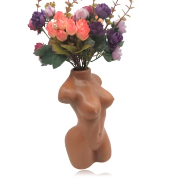 Lady Body Sculpture Vase Modern Tabletop Flower Jar Matte Yellow Ceramic Art Statue Flower Arrangement Decorative Plant Vase
Lady Body Sculpture Vase Modern Tabletop Flower Jar Matte Yellow Ceramic Art Statue Flower Arrangement Decorative Plant Vase