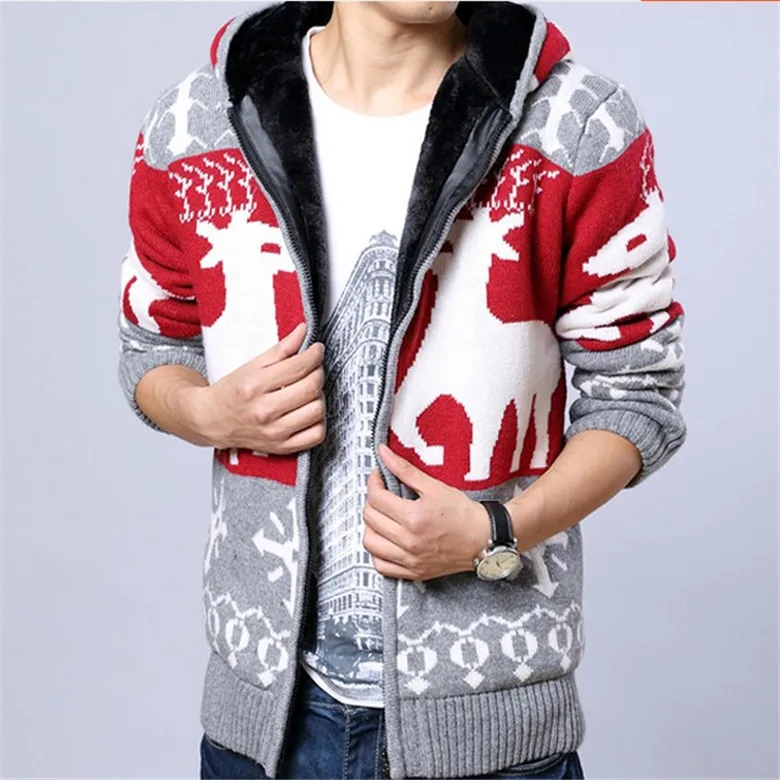 Hooded 2021 Zip New Sweater Knit Cardigan Sweater Thick Jacket Korean Slim Men Fashion Casual Outwear Coat Men
Hooded 2021 Zip New Sweater Knit Cardigan Sweater Thick Jacket Korean Slim Men Fashion Casual Outwear Coat Men