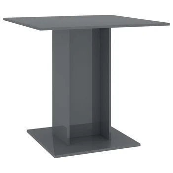 vidaXL Dining Table High Gloss Grey 80x80x75 cm Chipboard
vidaXL Dining Table High Gloss Grey 80x80x75 cm Chipboard