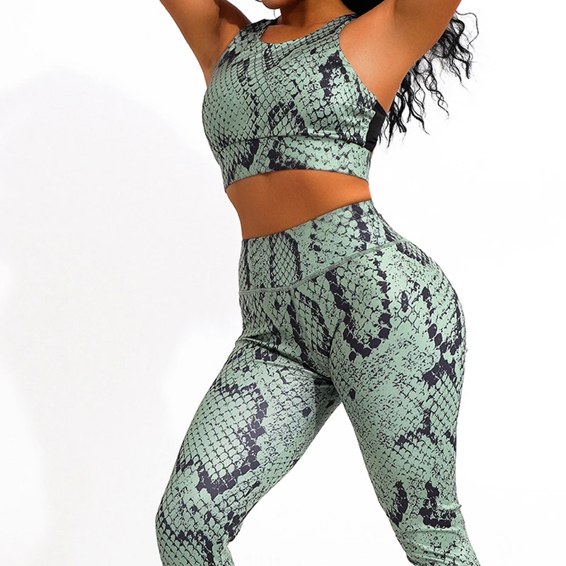 Women Yoga Set Fitness for Woman Tracksuit Snake Pattern Sport Suit Sexy Sportswear Gym Wear Running Clothing Tank Top Leggings
Women Yoga Set Fitness for Woman Tracksuit Snake Pattern Sport Suit Sexy Sportswear Gym Wear Running Clothing Tank Top Leggings