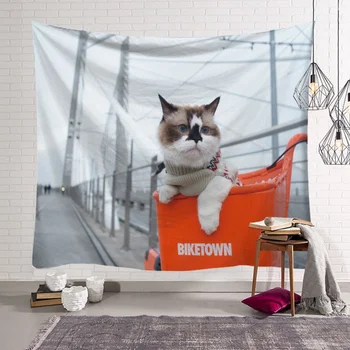 Cute Cat Tapestry Fabric decor 3D animal tapestry Wall Hanging blanket Beach Towel Bedspread Large Mat Yoga 200x150 wall carpet
Cute Cat Tapestry Fabric decor 3D animal tapestry Wall Hanging blanket Beach Towel Bedspread Large Mat Yoga 200x150 wall carpet