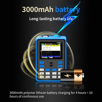 Portable Assembled 2.4inch Digital Oscilloscope 500MS/s Sampling Rate 110MHz Analog Bandwidth Support Waveform Storage
Portable Assembled 2.4inch Digital Oscilloscope 500MS/s Sampling Rate 110MHz Analog Bandwidth Support Waveform Storage