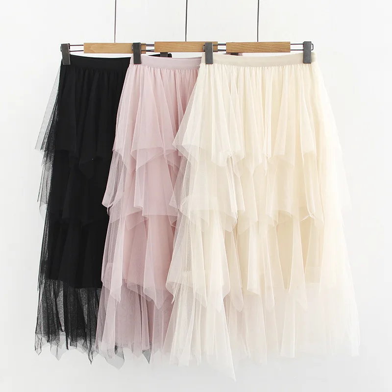 All Seasons Versatile Irregular Four Layer Gauze Mixed Colors Tutu Skirt Elastic Waist Mid-length Mesh Dress Women's
All Seasons Versatile Irregular Four Layer Gauze Mixed Colors Tutu Skirt Elastic Waist Mid-length Mesh Dress Women's