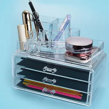 Cosmetic Storage Box Makeup Organizer Transparent Plastic Multifunctional Desktop Jewelry Organizador Acrylic Box Bathroom O1P0
Cosmetic Storage Box Makeup Organizer Transparent Plastic Multifunctional Desktop Jewelry Organizador Acrylic Box Bathroom O1P0