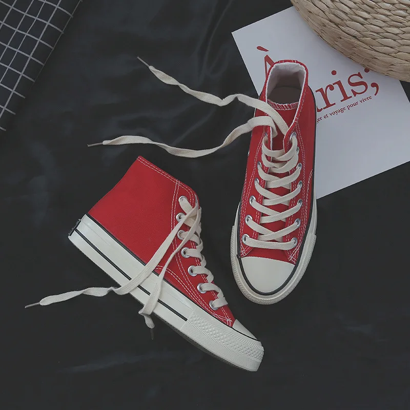 2019 New Style Canvas Shoes Women's Hight-top Korean-style Ulzzang Fashion Versatile Students Flat Hong Kong Style Casual Board
2019 New Style Canvas Shoes Women's Hight-top Korean-style Ulzzang Fashion Versatile Students Flat Hong Kong Style Casual Board
