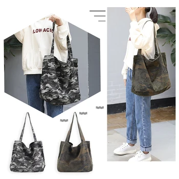 Casual Canvas Shoulder Bag Large Capacity Camouflage Handbag Tote Mummy Bag Shopping Canvas Bags
Casual Canvas Shoulder Bag Large Capacity Camouflage Handbag Tote Mummy Bag Shopping Canvas Bags