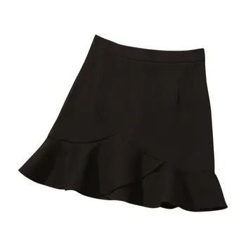 Fashion Women Casual Summer Mini Skirt High Waist Ladies Solid Short Fit Skirts Ruffle Trumpet Elegant Ropa Mujer Skirt L0103 
Fashion Women Casual Summer Mini Skirt High Waist Ladies Solid Short Fit Skirts Ruffle Trumpet Elegant Ropa Mujer Skirt L0103