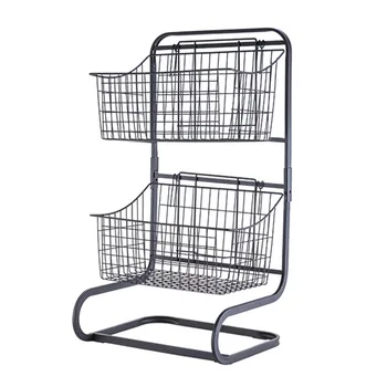 Iron Wire Snacks Countertop Bathroom Vegetables Organizer 2 Tier Storage Holder Multipurpose Fruit Basket For Kitchen Produce
Iron Wire Snacks Countertop Bathroom Vegetables Organizer 2 Tier Storage Holder Multipurpose Fruit Basket For Kitchen Produce
