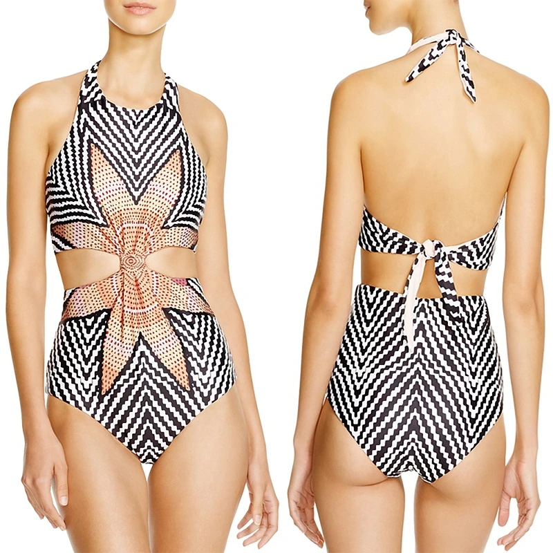 Ladies Swimsuit Print Hollow Sexy Mayokini Swimwear Female One Piece Bathing Suits Women Monokini plus size swimwear
Ladies Swimsuit Print Hollow Sexy Mayokini Swimwear Female One Piece Bathing Suits Women Monokini plus size swimwear
