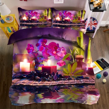 Modern Fashion print Bedding Duvet Cover set Purple Phalaenopsis Roland Flowers Pattern Single/Double Bedding set 3pcs Bed set
Modern Fashion print Bedding Duvet Cover set Purple Phalaenopsis Roland Flowers Pattern Single/Double Bedding set 3pcs Bed set