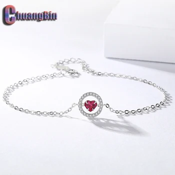 Genuine S925 Sterling Silver Red Rocking Zircon Bracelet Women's Korean Creative Heart Shaped Jewelry
Genuine S925 Sterling Silver Red Rocking Zircon Bracelet Women's Korean Creative Heart Shaped Jewelry