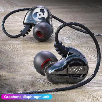 Graphene Wired Headphone Dual Dynamic Headset Straight Hybrid Earphone Detachable Cable Noise Cancelling Sport Earbud With MIC
Graphene Wired Headphone Dual Dynamic Headset Straight Hybrid Earphone Detachable Cable Noise Cancelling Sport Earbud With MIC