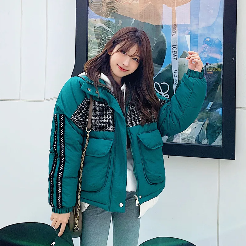 Ozhouzhan 2019 Winter New Style European Goods Versitile Fashion Joint Webbing Short down Jacket Cotton-padded Clothes Cotton Ov
Ozhouzhan 2019 Winter New Style European Goods Versitile Fashion Joint Webbing Short down Jacket Cotton-padded Clothes Cotton Ov