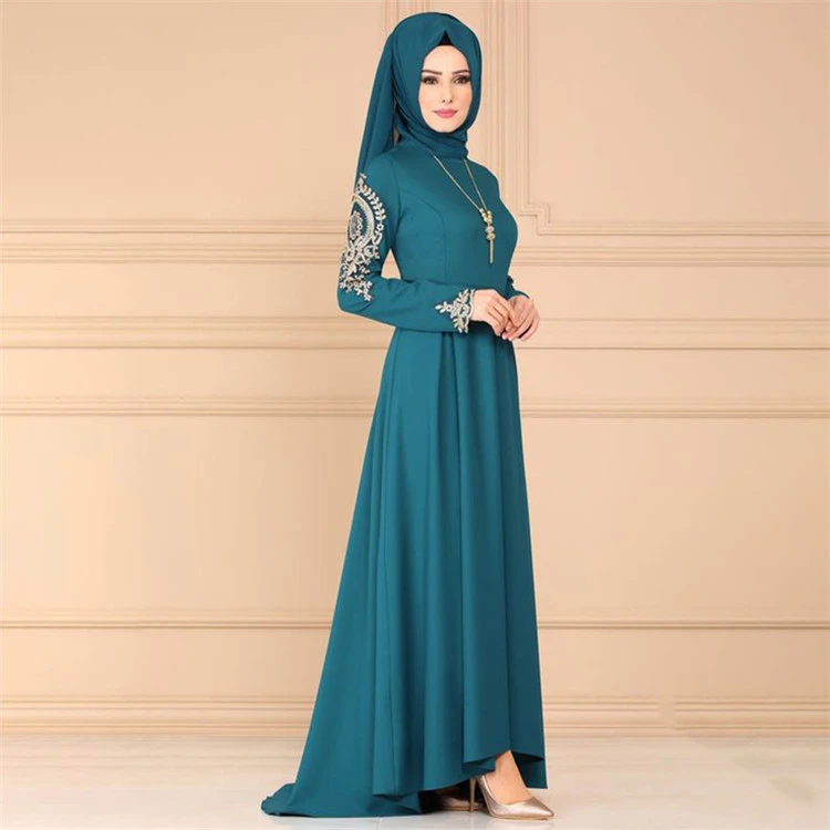 WEPBEL Arab Folk-custom Muslim Women Dresses Embroidery Printing Long Sleeve Slim Fit Irregular Big Swing Dress
WEPBEL Arab Folk-custom Muslim Women Dresses Embroidery Printing Long Sleeve Slim Fit Irregular Big Swing Dress