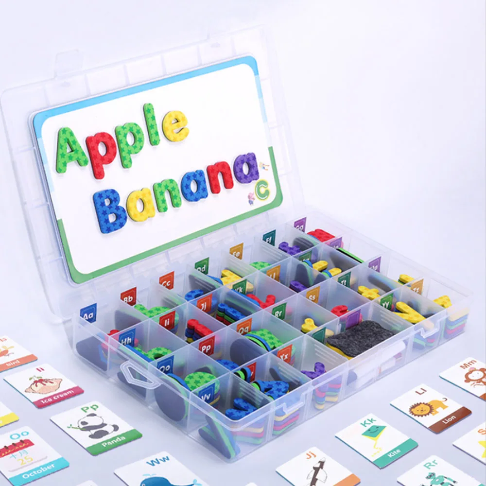 Magnetic Foam Letters Kit Classroom Alphabets Set with Magnet Board for Kids Spelling and Learning Educational Puzzle Toys
Magnetic Foam Letters Kit Classroom Alphabets Set with Magnet Board for Kids Spelling and Learning Educational Puzzle Toys
