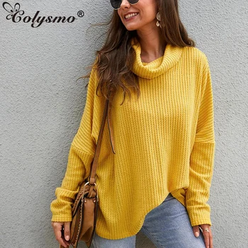 Colysmo Spring Knitted Sweaters Pullovers Women Long Sleeve Turtleneck Slim Elastic Loose Sweaters Autumn Casual Pullovers Tops
Colysmo Spring Knitted Sweaters Pullovers Women Long Sleeve Turtleneck Slim Elastic Loose Sweaters Autumn Casual Pullovers Tops
