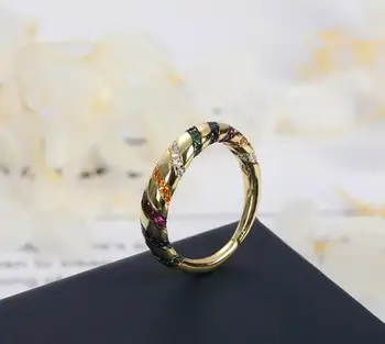 Colorful Striped Tribal Women Ring Finger Personality Cool Girls Chic Ring Accessories
Colorful Striped Tribal Women Ring Finger Personality Cool Girls Chic Ring Accessories