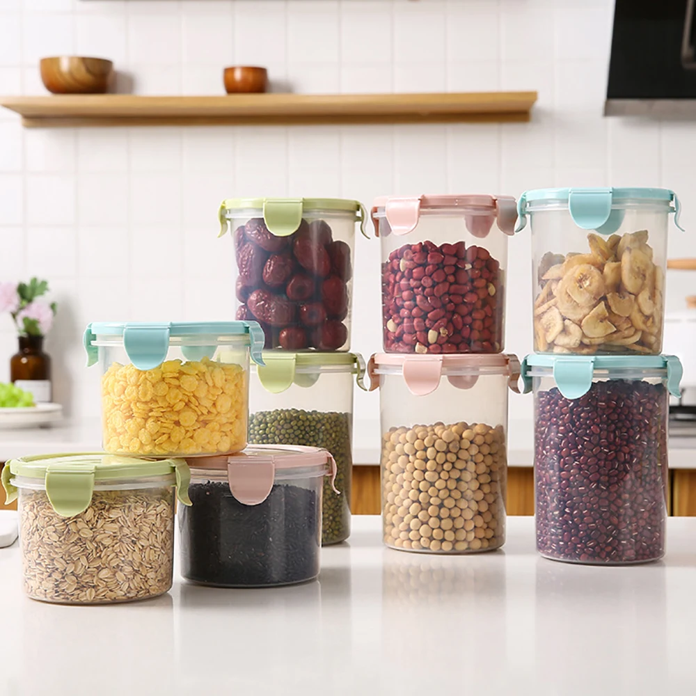 Transparent Plastic Sealed Storage Cans Refrigerator Fresh-keeping Jars Kitchen Grains Box Food Clear Container Storage Tank
Transparent Plastic Sealed Storage Cans Refrigerator Fresh-keeping Jars Kitchen Grains Box Food Clear Container Storage Tank