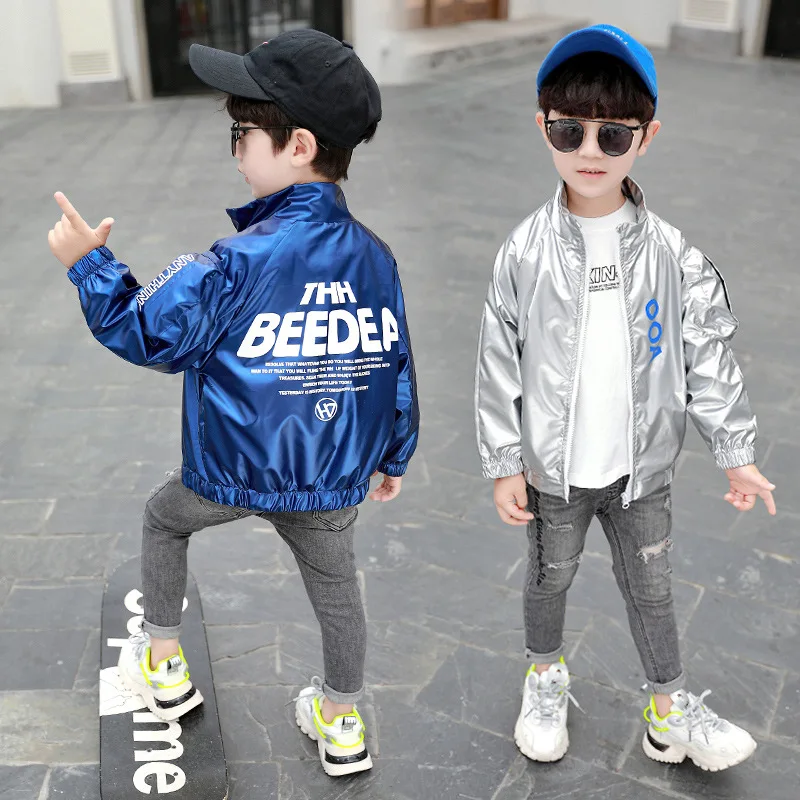 KISBINI Autumn Kids Boys Coat Shining Zipper Letter Printed Kids Clothes Fashion Boys Windbreaker Outwear Children's Jacket
KISBINI Autumn Kids Boys Coat Shining Zipper Letter Printed Kids Clothes Fashion Boys Windbreaker Outwear Children's Jacket