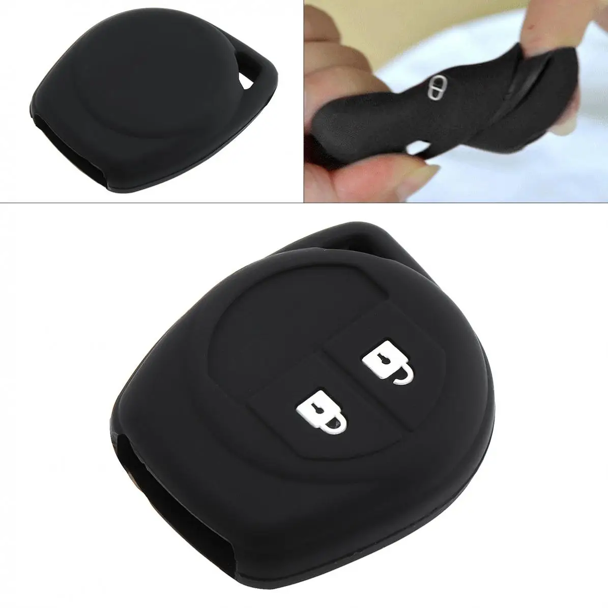 1pcs 2 Buttons Silicone Straight Plate Car Key Case Protector Holder fit for SUZUKI SWIFT SX4 Alto IGNIS Splash 2007-2013
1pcs 2 Buttons Silicone Straight Plate Car Key Case Protector Holder fit for SUZUKI SWIFT SX4 Alto IGNIS Splash 2007-2013