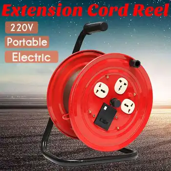 Professional 220V Multi-Outlet 3 Plug Heavy Duty Red Electrical Extension Cord Reel Storage Wind-Up Reel Cable Reel
Professional 220V Multi-Outlet 3 Plug Heavy Duty Red Electrical Extension Cord Reel Storage Wind-Up Reel Cable Reel