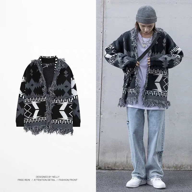 Fashion Mens Womens Long Sleeve Sweater Coat 2020 Autumn Cardigan Loose Knitted Tassel Ripped Cardigans Casual Tops
Fashion Mens Womens Long Sleeve Sweater Coat 2020 Autumn Cardigan Loose Knitted Tassel Ripped Cardigans Casual Tops