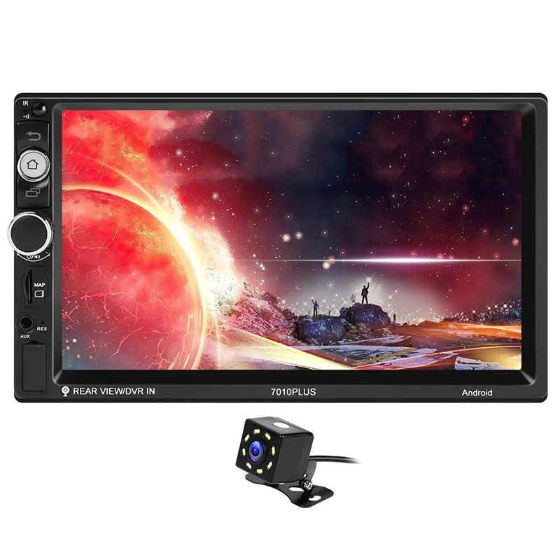 Upgraded Versions 7010PLUS Android 8.1Car Stereo WiFi GPS BT FM AM RDS Radio+4LED Camera
Upgraded Versions 7010PLUS Android 8.1Car Stereo WiFi GPS BT FM AM RDS Radio+4LED Camera