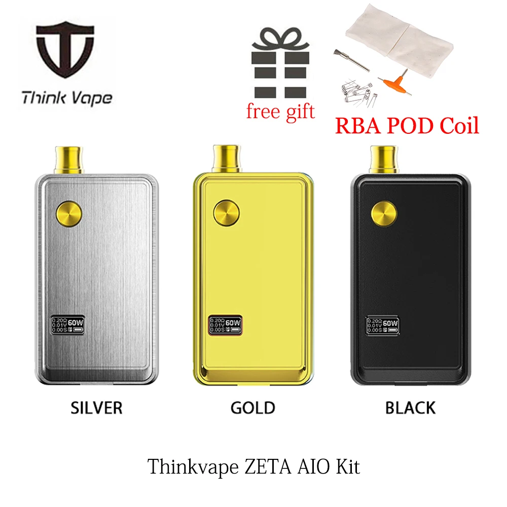 Think Vape ZETA AIO комплект атомайзера 60 Вт с одним аккумулятором 18650 выход атомайзер 510 3