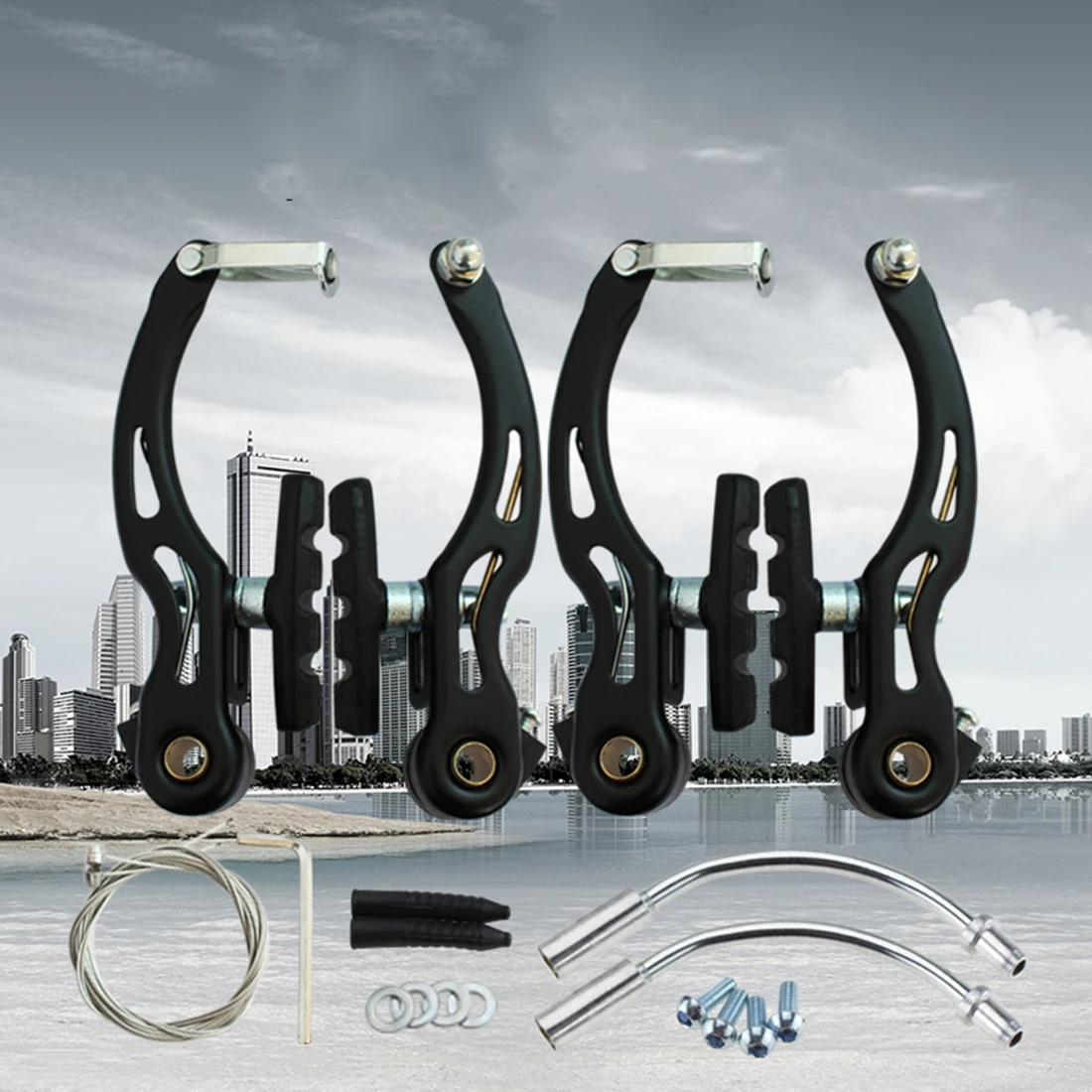 2 Pairs Bicycle MTB Mountain Bike V Brake Calipers Levers Alloy Carbon Steel Use Most V-brake Tools
2 Pairs Bicycle MTB Mountain Bike V Brake Calipers Levers Alloy Carbon Steel Use Most V-brake Tools