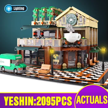 Idea City street view with LED light casual coffee house Compatible lepining Building Block Brick Classic Model Kids Toys Gifts
Idea City street view with LED light casual coffee house Compatible lepining Building Block Brick Classic Model Kids Toys Gifts