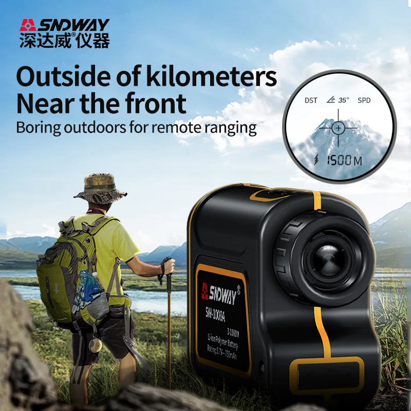 SNDWAY 600M 1000M 1500M laser rangefinder 7X monocular telescope for hunting golf laser meter distance meter laser measure speed
SNDWAY 600M 1000M 1500M laser rangefinder 7X monocular telescope for hunting golf laser meter distance meter laser measure speed