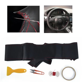 Hand-stitch Steering Wheel Cover For BMW E46 E39 330i 540i 530i For BMW 330Ci M3 2001-2003 Smooth Portable Durable
Hand-stitch Steering Wheel Cover For BMW E46 E39 330i 540i 530i For BMW 330Ci M3 2001-2003 Smooth Portable Durable