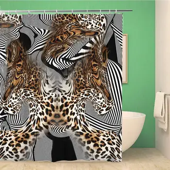 Bathroom Shower Curtain Animal Leopard Skin Pattern Africa Cheetah Crocodile Elegant Exotic Polyester Fabric 66x72 inches
Bathroom Shower Curtain Animal Leopard Skin Pattern Africa Cheetah Crocodile Elegant Exotic Polyester Fabric 66x72 inches