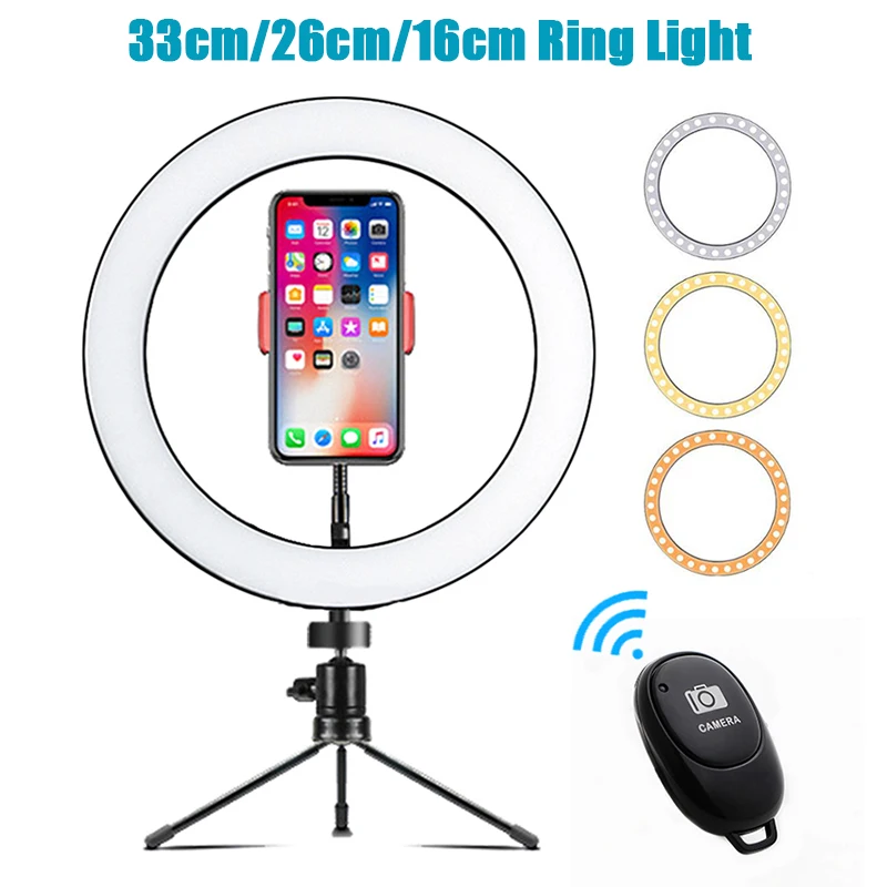 33cm/26cm/16cm USB LED Selfie Ring Light With Tripod Dimmable Photography Lighting Ringlight For Smartphone Youtube Tiktok Video
33cm/26cm/16cm USB LED Selfie Ring Light With Tripod Dimmable Photography Lighting Ringlight For Smartphone Youtube Tiktok Video