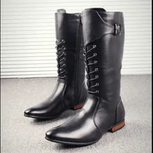 Fashion Winter Real Leather Men Long Boots Black Buckle Lace Up Mid Boots Man Motorcycle Cowboy Boots Pointed Knight Riding Boot
Fashion Winter Real Leather Men Long Boots Black Buckle Lace Up Mid Boots Man Motorcycle Cowboy Boots Pointed Knight Riding Boot